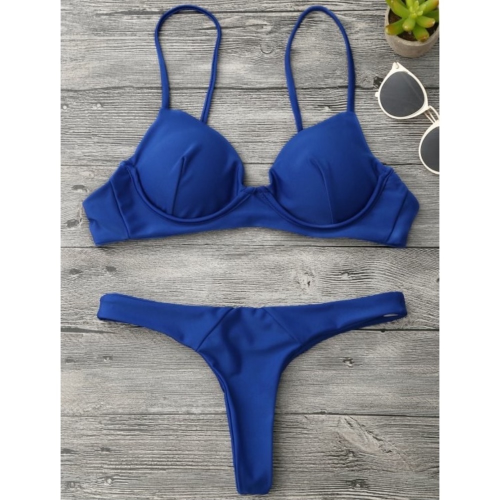 Brand New Never Worn Royal Blue Bra Top Bikini